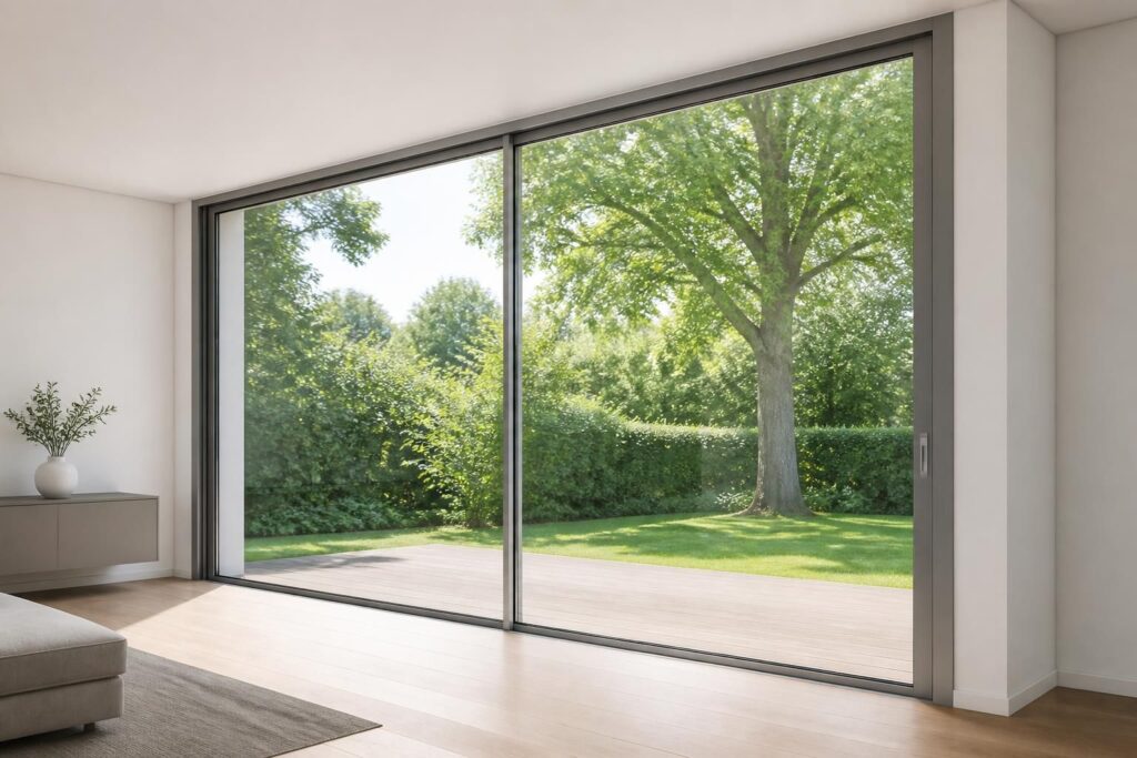 découvrez nos baies vitrées coulissantes en aluminium, avec un large choix de dimensions adaptées à vos besoins, au meilleur prix pour allier esthétisme et performance énergétique.