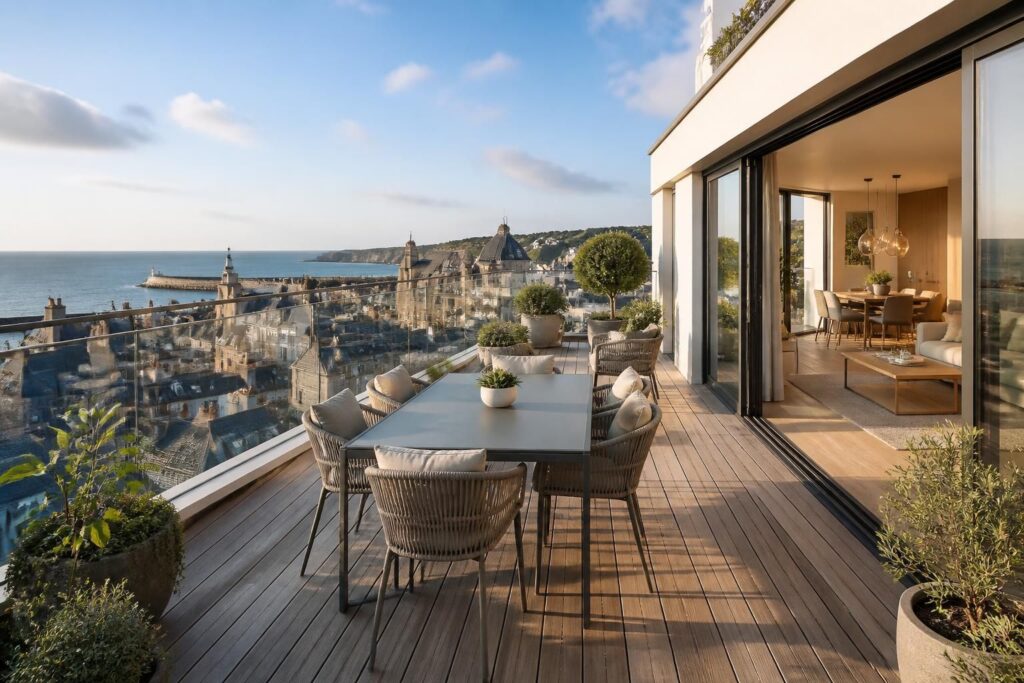 découvrez cet appartement à vendre à dieppe avec terrasse, idéal pour profiter d'un espace extérieur agréable. trouvez votre futur bien immobilier alliant confort et cadre de vie agréable.