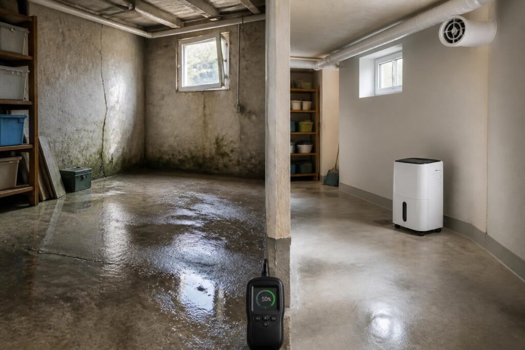 découvrez les causes de l'humidité dans un sous-sol, le taux d'humidité idéal à maintenir et les solutions efficaces pour lutter contre la condensation et protéger votre espace.