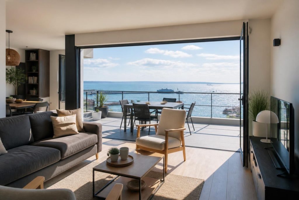 trouvez votre appartement à louer à cherbourg parmi des offres entre particuliers, avec des biens offrant une vue imprenable sur la mer. location simple et directe pour un séjour agréable.